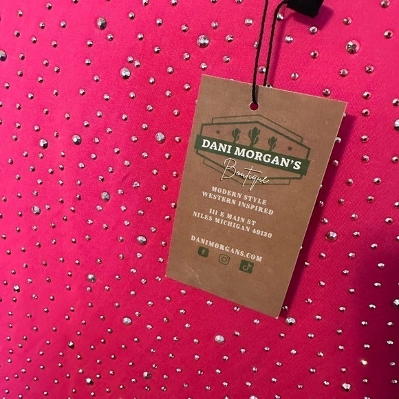 NASHVILLE pink sparkle bodysuit - Picture 3 of 7